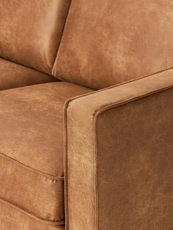 Sofá rinconera grande de cuero reciclado Hunter