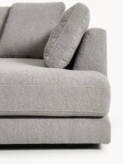 Sofá rinconera grande en tejido bouclé Tribeca