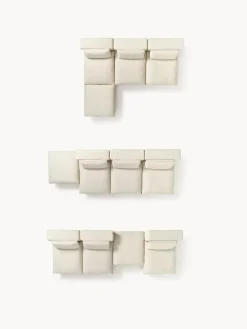 Sofá rinconera grande modular con reposapiés Felix