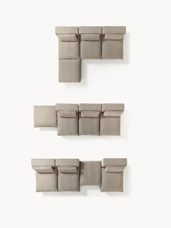 Sofá rinconera grande modular con reposapiés Felix