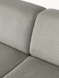 Sofá rinconera longue grande de pana Melva