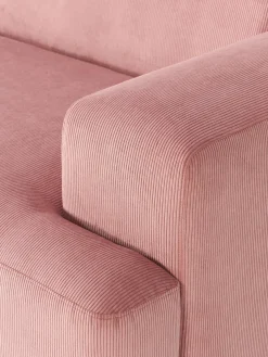 Sofá rinconera longue grande de pana Melva