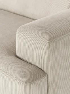 Sofá rinconera longue grande de pana Melva