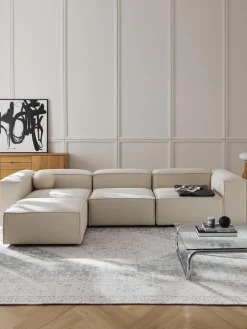 Sofá rinconera modular con reposapiés izquierdo/derecho Lennon (4 plazas)