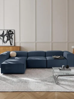 Sofá rinconera modular con reposapiés izquierdo/derecho Lennon (4 plazas)