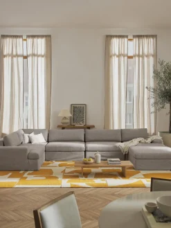 Sofá rinconera modular con tapizado desenfundable Russell