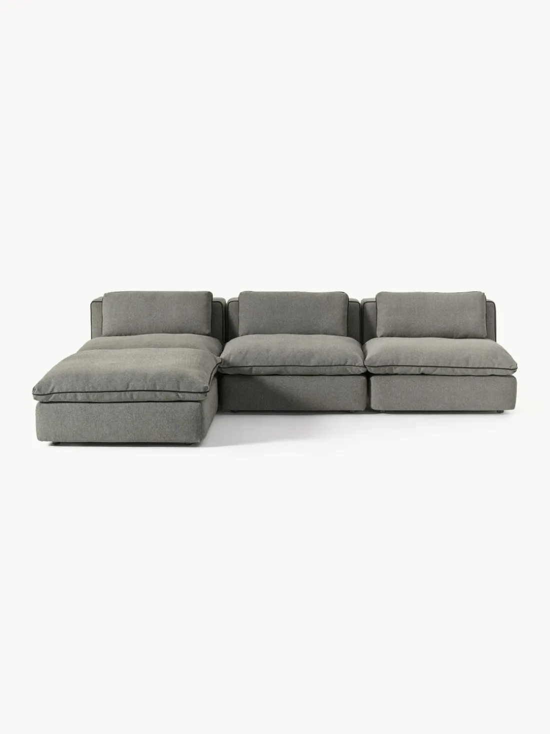 Sofá rinconera modular con reposapiés izquierdo/derecho Felix