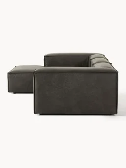 Sofá rinconera modular de cuero reciclado Lennon