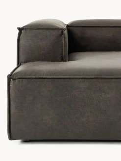 Sofá rinconera modular de cuero reciclado Lennon
