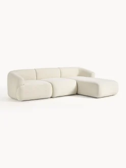 Sofá rinconera modular de borreguillo Sofia (3 plazas)