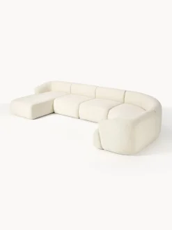 Sofá rinconera modular de borreguillo Sofia