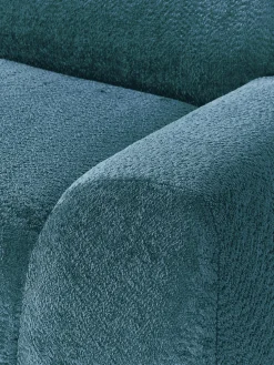 Sofá rinconera modular de borreguillo bouclé Wolke (4 plazas)