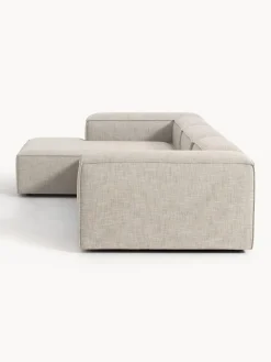 Sofá rinconera modular de mezcla de lino Lennon