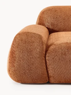 Sofá rinconera modular de boreguillo bouclé Wolke (4 plazas)