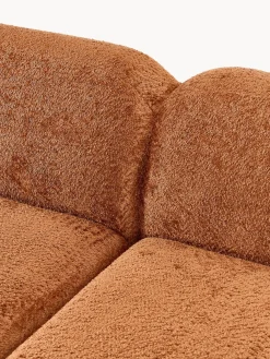 Sofá rinconera modular de boreguillo bouclé Wolke (4 plazas)
