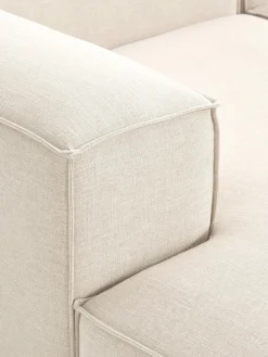 Sofá rinconera modular de mezcla de lino Lennon