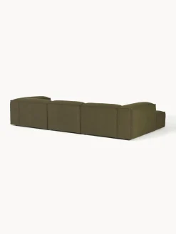 Sofá rinconera modular en tejido bouclé Lennon