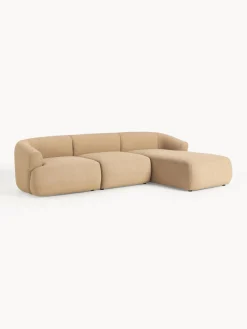 Sofá rinconera modular en tejido bouclé Sofia (3 plazas)