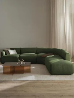 Sofá rinconera modular en tejido bouclé Sofia (4 plazas)