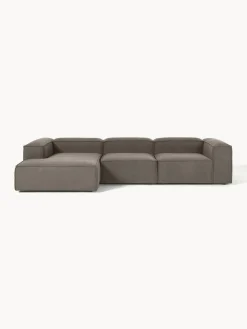 Sofá rinconera modular en tejido bouclé Lennon