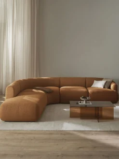 Sofá rinconera modular en tejido bouclé Sofia