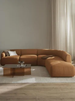 Sofá rinconera modular en tejido bouclé Sofia (4 plazas)