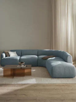 Sofá rinconera modular en tejido bouclé Sofia (4 plazas)