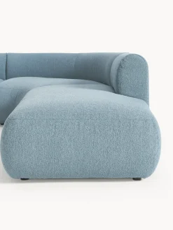 Sofá rinconera modular en tejido bouclé Sofia (4 plazas)