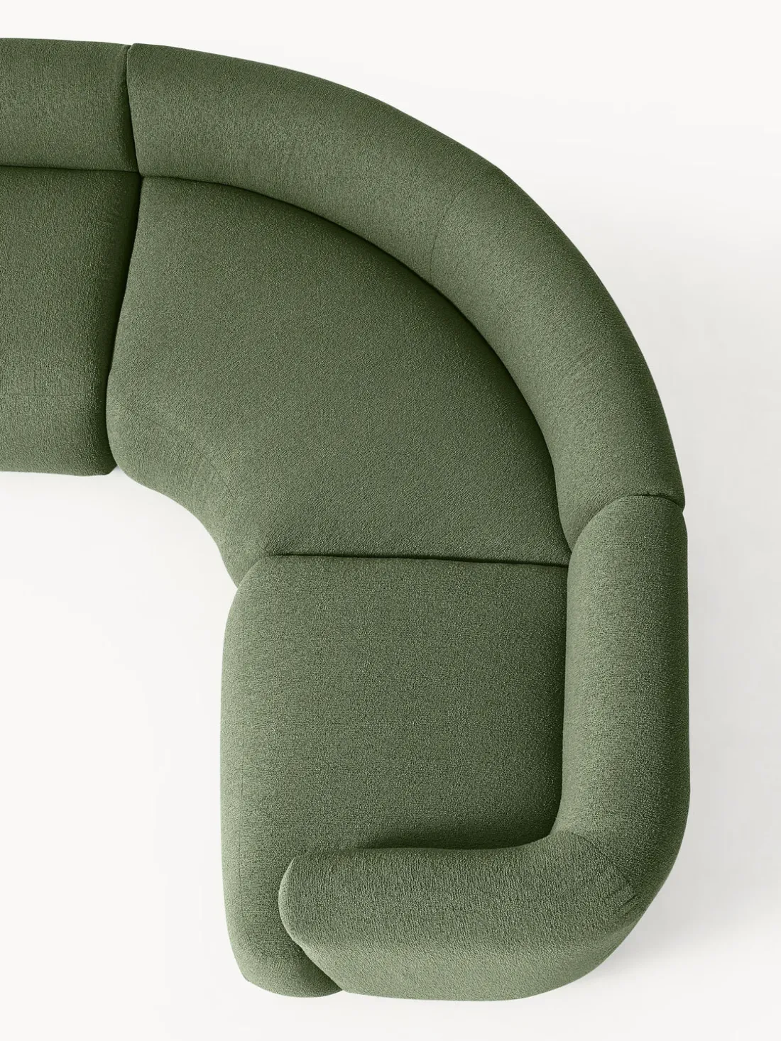 Sofá rinconera modular en tejido bouclé Sofia (4 plazas)