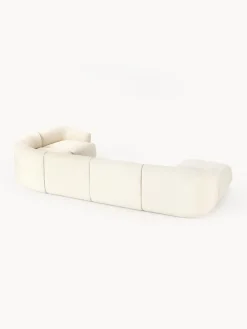 Sofá rinconera modular en tejido bouclé Sofia