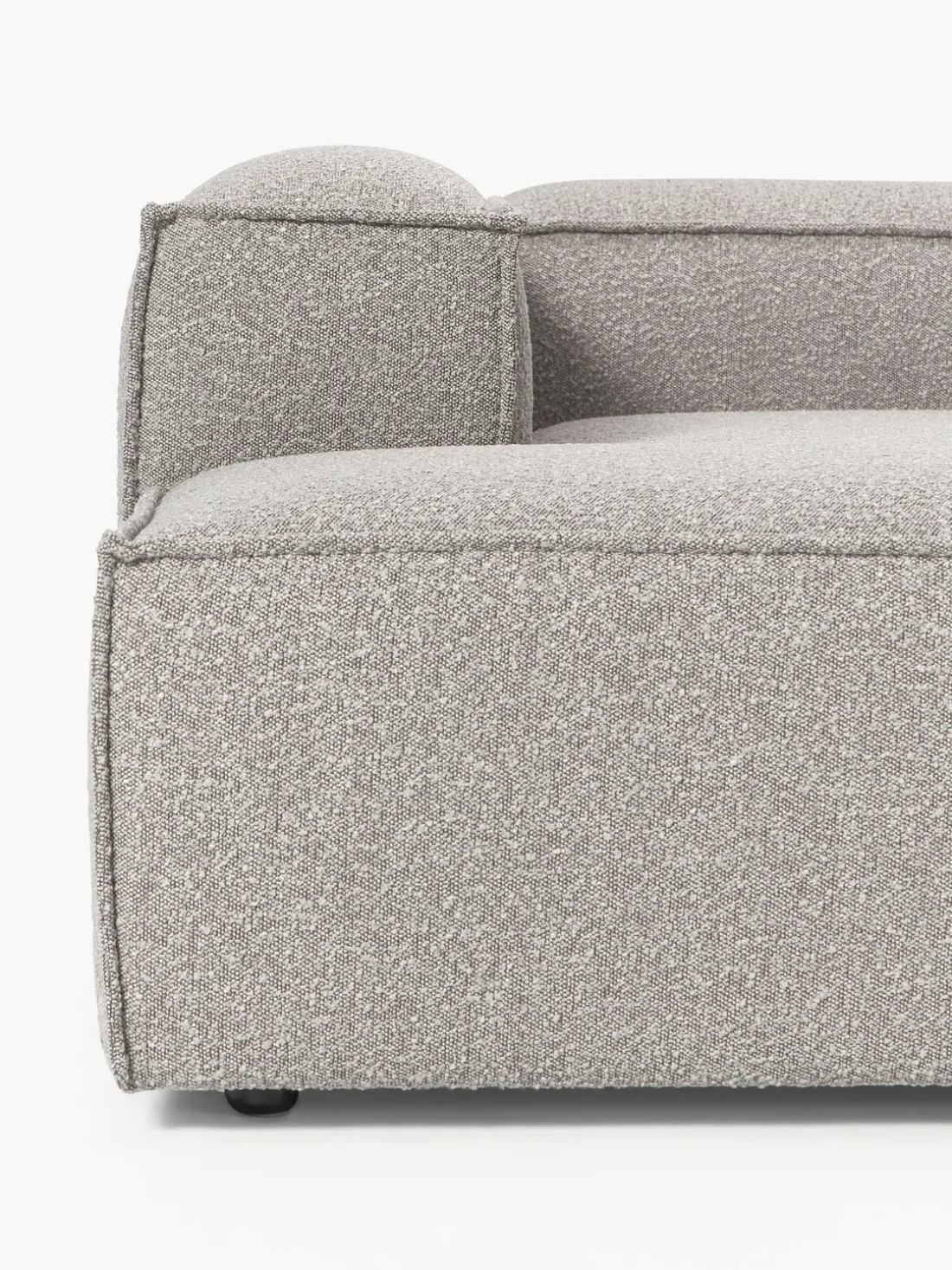 Sofá rinconera modular en tejido bouclé Lennon