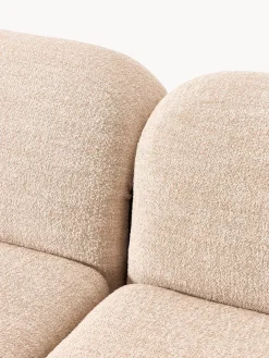Sofá rinconera modular en tejido bouclé Wolke (4 plazas)
