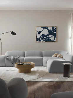 Sofá rinconera modular en tejido bouclé Wolke (4 plazas)