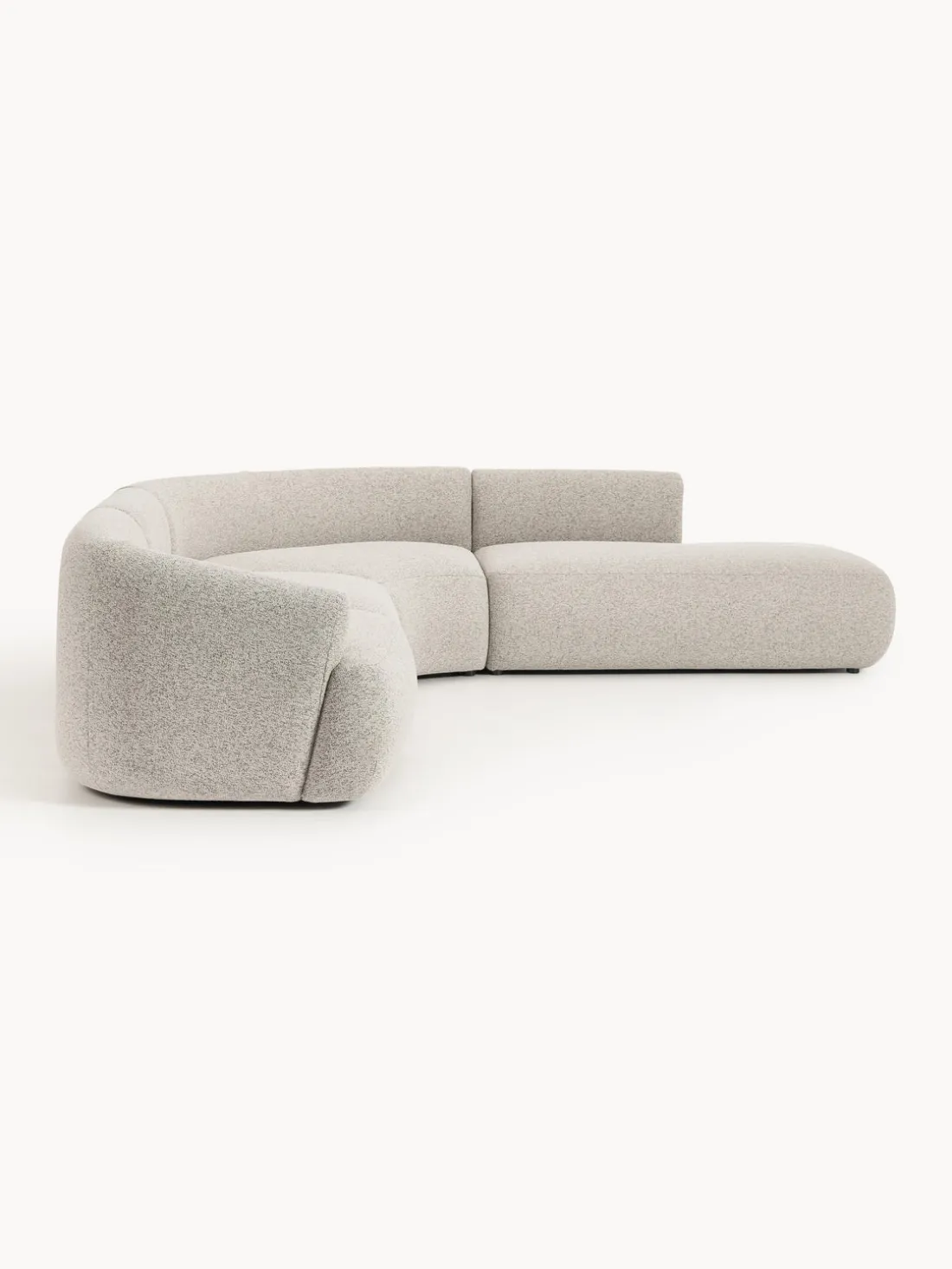 Sofá rinconera modular en tejido bouclé Sofia (4 plazas)