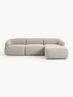 Sofá rinconera modular en tejido bouclé Sofia (3 plazas)