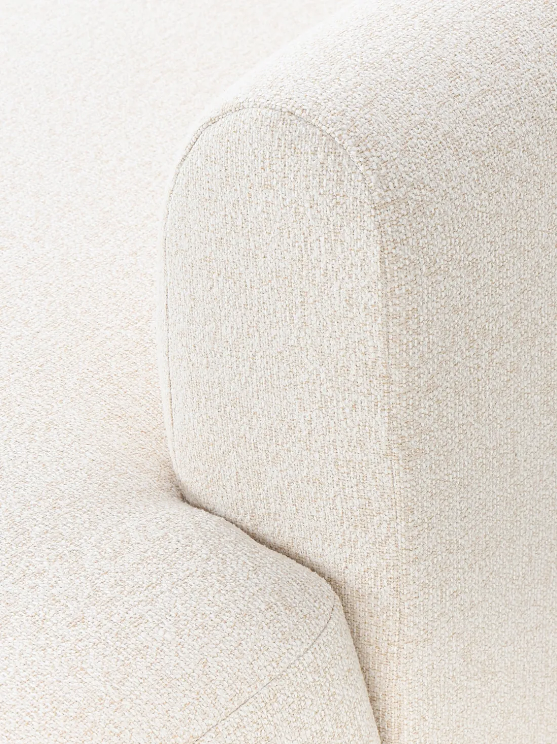 Sofá rinconera modular en tejido bouclé Sofia (4 plazas)