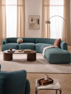 Sofá rinconera modular en tejido bouclé Sofia (4 plazas)