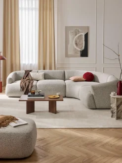 Sofá rinconera modular en tejido bouclé Sofia (4 plazas)