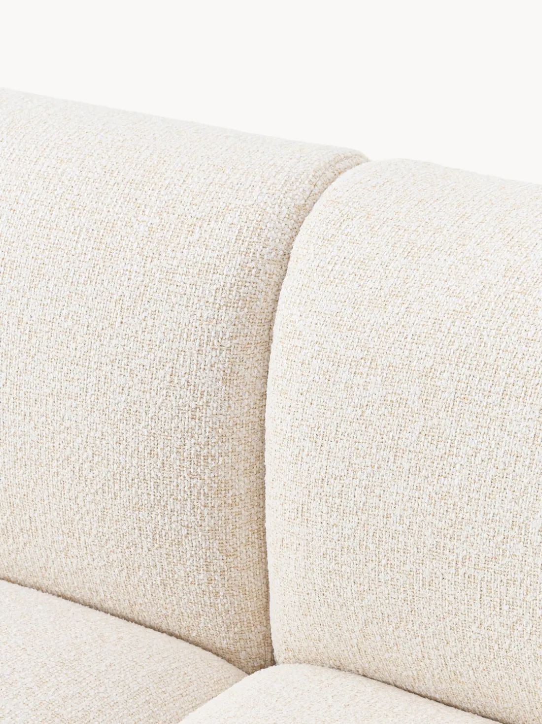 Sofá rinconera modular en tejido bouclé Sofia