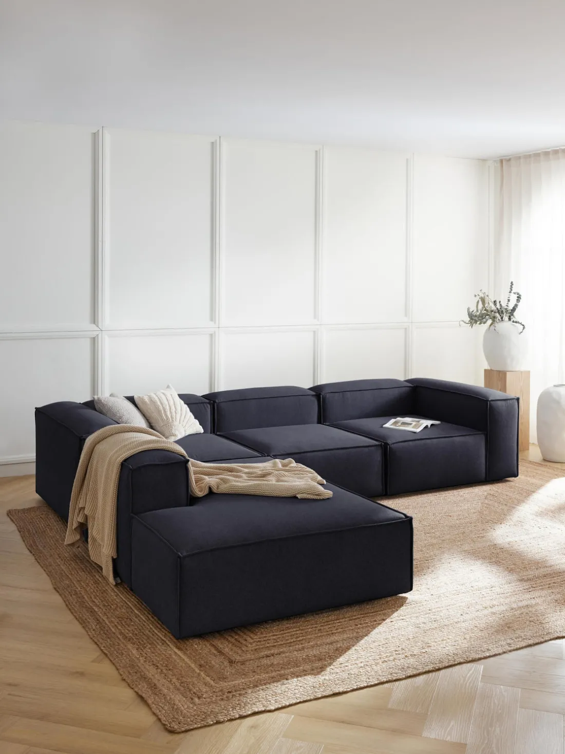 Sofá rinconera modular grande Lennon