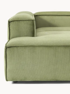 Sofá rinconera modular grande de pana Lennon