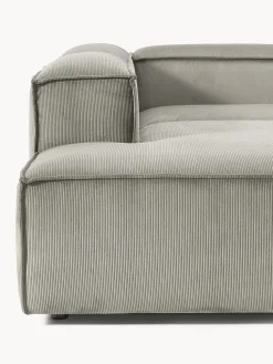 Sofá rinconera modular grande de pana Lennon