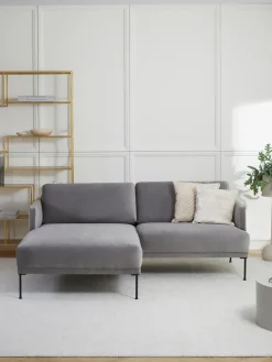 Sofá rinconera pequeño de terciopelo Fluente