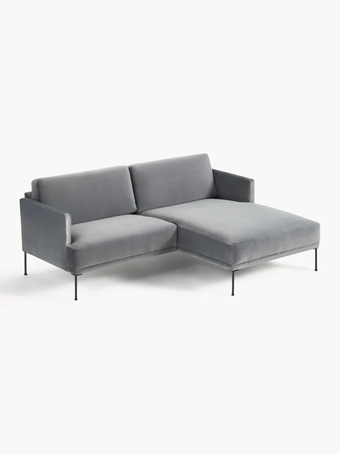 Sofá rinconera pequeño de terciopelo Fluente