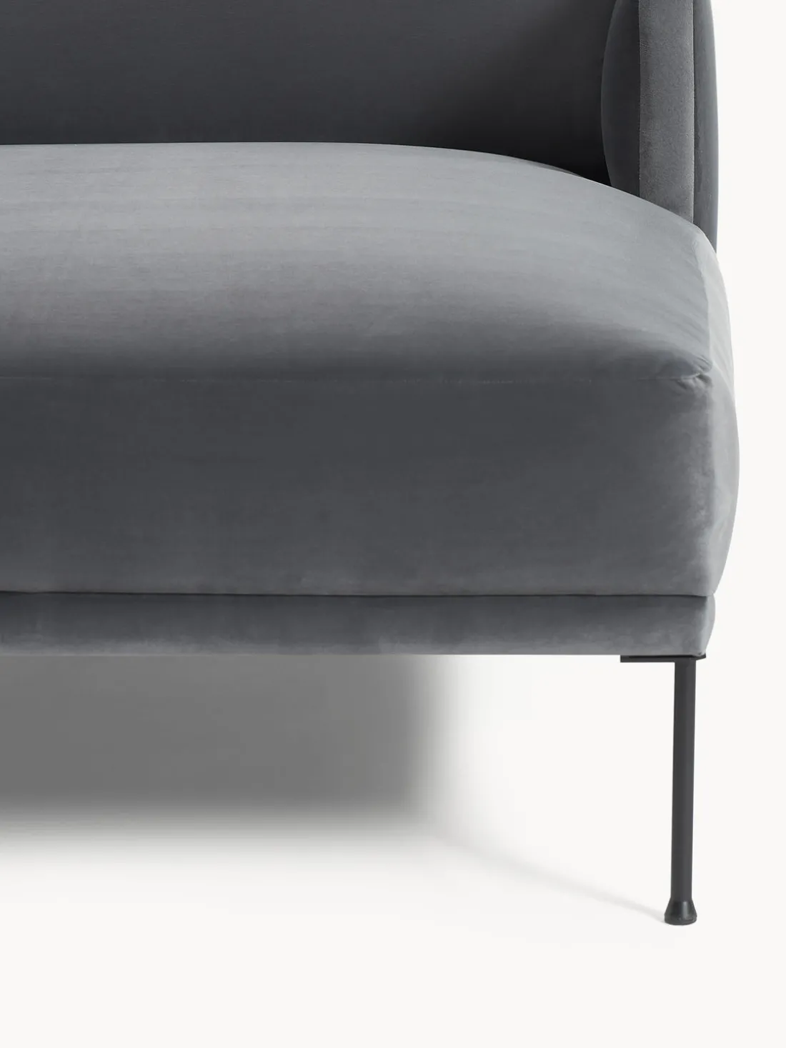 Sofá rinconera pequeño de terciopelo Fluente