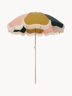 Sombrilla con flecos plegable Retro, Ø 180 cm