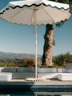 Soporte para sombrilla redondo Clamshell