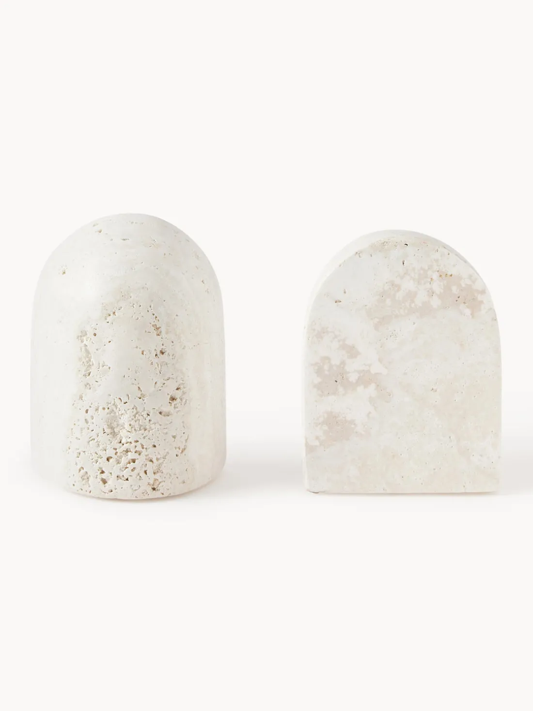 Sujetalibros de travertino Sava, 2 uds.