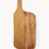 Tabla de cortar de madera de teca Raw