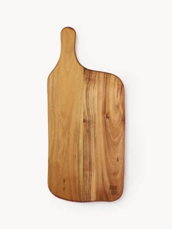 Tabla de cortar de madera de teca Raw